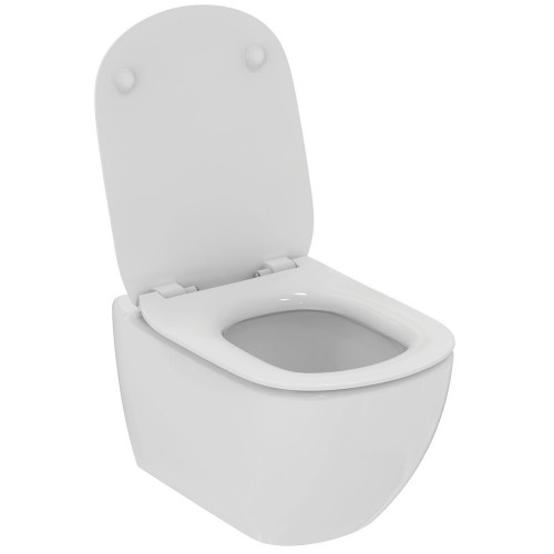 Abattant WC avec Frein de Chute, Ultra-Fin Lunette de Toilette en