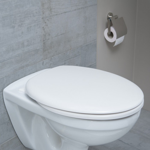 Schütte SLIM BLACK 82710, Abattant WC en Duroplast avec système  d'abaissement automatique et fonction détachable, compatible avec la  majorité des cuvettes WC, Noir : : Bricolage