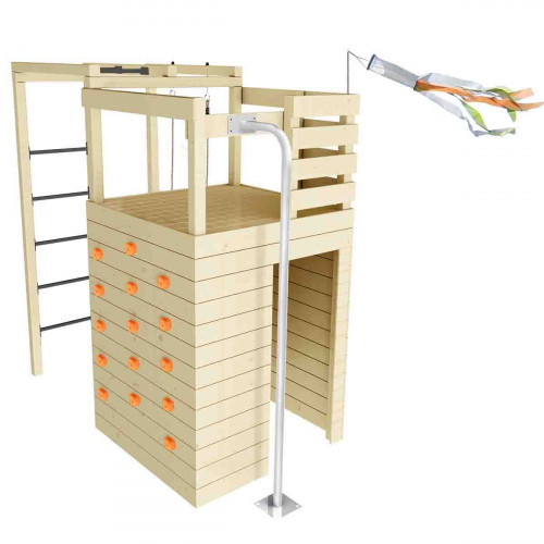 Soulet Cabane en bois Jasmine avec mini-cuisine pour enfants 221 x