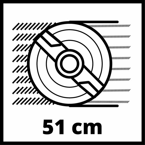 Tondeuse thermique GC-PM 51/3 S HW - surfaces jusqu’à 1 800 m² - Largeur de coupe 51 cm RECONDITIONNE - EINHELL 