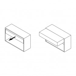 Coulisses pour table à rallonge et relevable Oplà Folding+39 - EMUCA