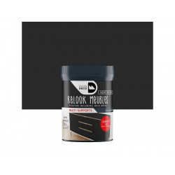 Peinture Meuble Et Boiserie Relook Noir Intense Satiné 200 ml - MAISON DECO