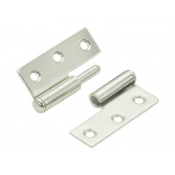 Lot De 2 Paumelles Acier Pour Meuble Hettich, L.50 X L.40 Mm de marque HETTICH, référence: B7463800