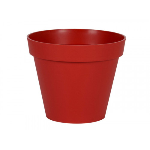 Pot Plastique Diam.40 X H.32 Cm Rouge Rubis - EDA