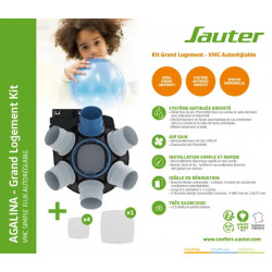 Kit VMC simple flux autoréglable grand logement Agalina - SAUTER