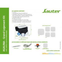 Kit VMC simple flux autoréglable grand logement Agalina - SAUTER