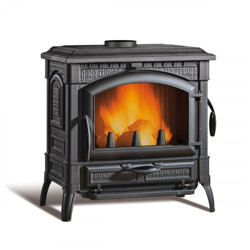 Poêle à bois Isetta EVO - 11,9 kW - Rdt: 82% - Foyer Fonte - B. 50 cm - Fonte - Nordica extraflame