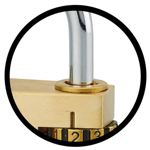 Cadenas à clé varié en laiton - Largeur du coffre : 30 mm
