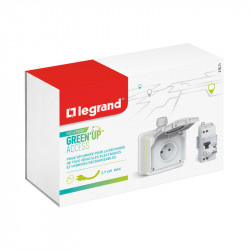 Prise voiture électrique Green'Up + kit Green'Up Access - LEGRAND