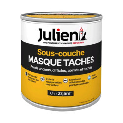 Sous-couche fonds difficiles Masque taches blanc mat 2.5 l de marque Julien, référence: B7773100