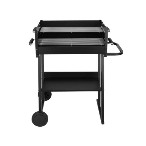 Barbecue charbon de bois bicook sur chariot L.58 x l.21 cm - Centrale Brico