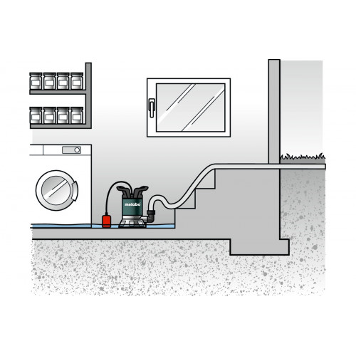 Pompe immergée TP 7500 SI - 300W - eau claire - 7500 l/h - Metabo