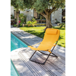 Lot De 2 Fauteuils Relax Easy - Graphite/Moutarde - PROLOISIRS