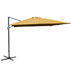 Parasol déporté NH 3 x 4 m en Aluminium - Toile inclinable - curry de marque PROLOISIRS, référence: J7909700