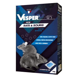 Pâte appât prêt à l'emploi pour rats/souris - 15 sachets de 10 g de marque Vesper, référence: J7994700