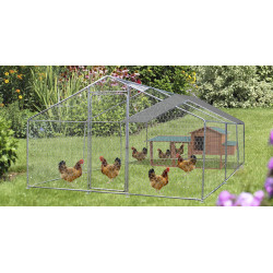 Enclos parc grillagé – 18 m² – Capacité 8 à 20 poules - HABRITA