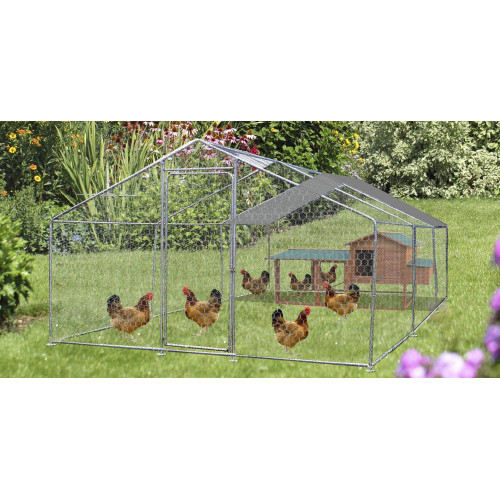 Enclos parc grillagé – 18 m² – Capacité 8 à 20 poules - HABRITA