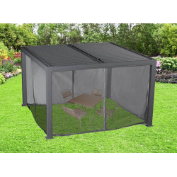 Kit rideau moustiquaire pour pergola bioclimatique PER 3630 BI - HABRITA