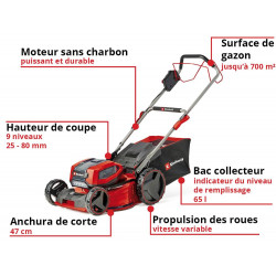 Tondeuse à gazon sans fil GP-CM 36/47 S Li BL (4x4,0Ah) RECONDITIONNE - EINHELL 