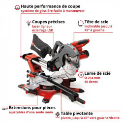 Scie à onglet radiale sans fil TE-SM 36/254 L Li-Solo - EINHELL 