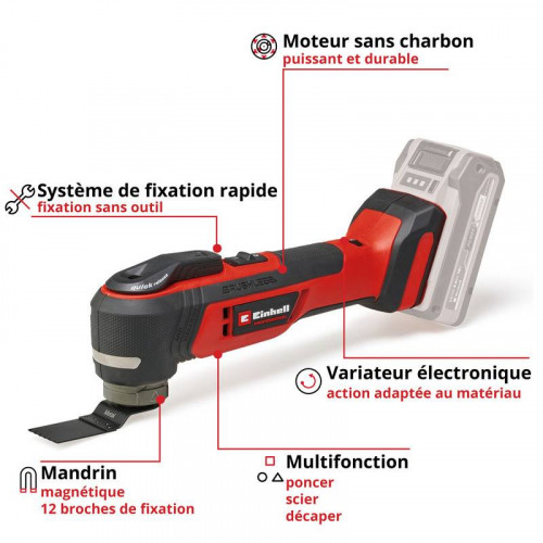 Outil multifonction sans fil TP-MG 18 Li BL - Solo - EINHELL 