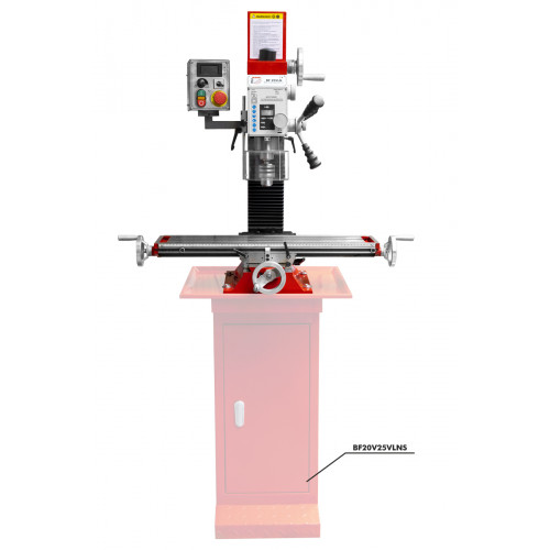 Fraiseuse verticale métal inclinable affichage digital D. 25 mm - 230V - 700W - Holzmann