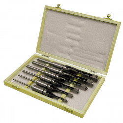 Coffret de 6 mèches et bédanes carrés D. 6, 8, 10, 12 ,14 et 16 mm Q.19 mm - Holzmann