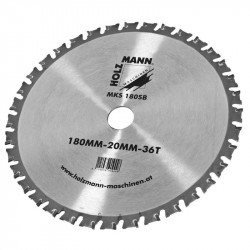 Lame carbure métal D. 180 x Al. 20 mm - Holzmann