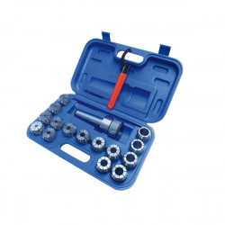 Coffret de 15 pinces de 3 à 25 mm ER40 + mandrin MK2/MT2/CM2 de marque Holzmann, référence: J8311500