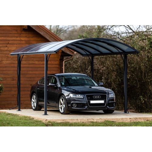 Carport en aluminium – 14,62 m² – Protection élégante et moderne - HABRITA