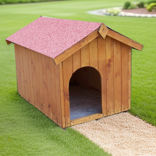 Niche à chien - NC0812.01 – 0,96 m² – Idéale pour les gros chiens - HABRITA