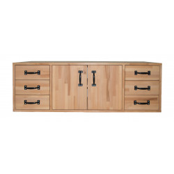 Cabinet en bois Large - 1390 mm - Pinié