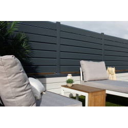 Kit extension clôture PVC gris – lg : 1m50 x ht : 1m30 - Closea