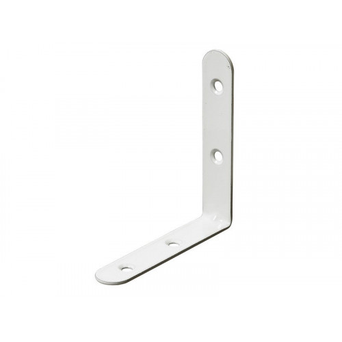 Equerre chaise acier 100 / 15 blanc - HETTICH