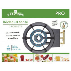 Réchaud fonte 3 bruleurs - LE PRATIQUE