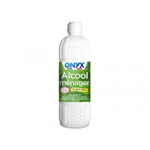 Alcool ménager 70° liquide - 1L parfum citron - ONYX