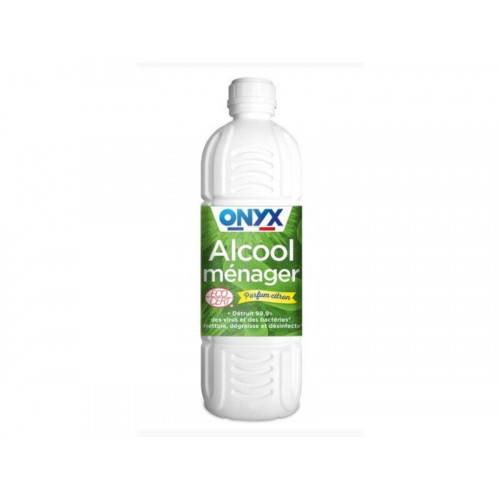 Alcool ménager 70° liquide - 1L parfum citron - ONYX