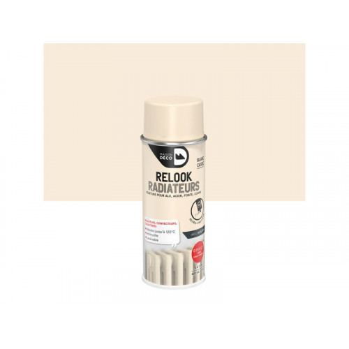 Peinture aérosol relook radiateur MAISON DECO blanc cassé satiné 0.400 L - MAISON DECO