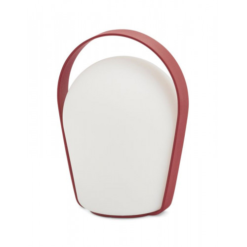 Lampe de table Bob loop - 11,7 x 10 x 16 cm - rouge - PROLOISIRS