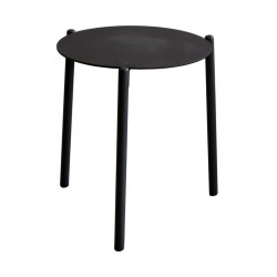 Table basse de jardin ronde Ambiance coffee en aluminium - graphite de marque PROLOISIRS, référence: J8224400