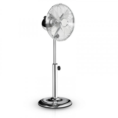 Ventilateur métallique sur pied Diamètre 25 cm - Réglable en hauteur 65-85 cm - Tristar