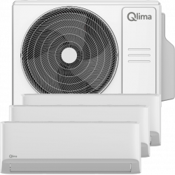 Unité extérieure pour multisplit - climatiseur multi air prêt à poser  - blanc - Modèle SCM52 MULTI de marque QLIMA, référence: B8443200