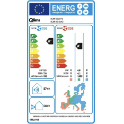 Unité intérieure 2,5 Kw pour climatiseur modèle SCM 52 - QLIMA