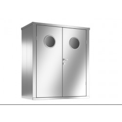 Armoire à outils avec hublots - taille L - Silver -  170 x 84 x 194 - acier de marque Guardi, référence: J8442600