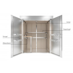 Ensemble d'aménagement intérieur pour abris de jardin Guardi - taille S - Acier - Guardi