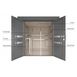Ensemble d'aménagement intérieur pour abris de jardin Guardi - taille L - Acier - Guardi