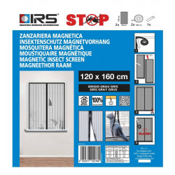 Moustiquaire magnétique pour fenêtre - ECCO MAGNET 120X160 - GRIS - IRS