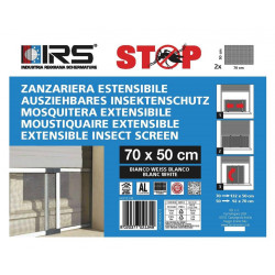 Moustiquaire extensible pour fenêtre - TELESIO 70X50 - BLANC - IRS