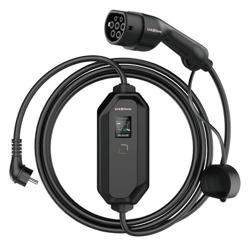 Chargeur de voiture 16A/Type2 3,7KW,  7m - Link2home