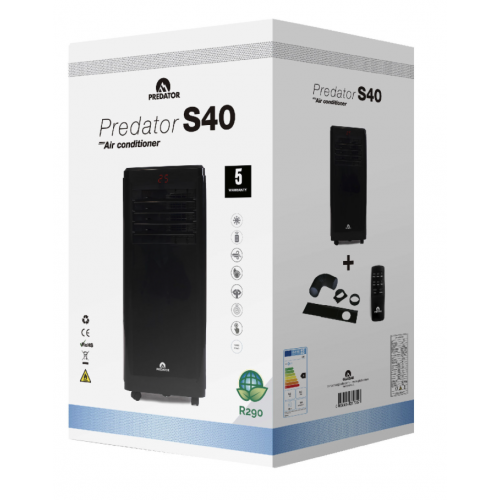 Climatiseur mobile S40WIFI - 3500W et 12000BTU - Noir - Predator